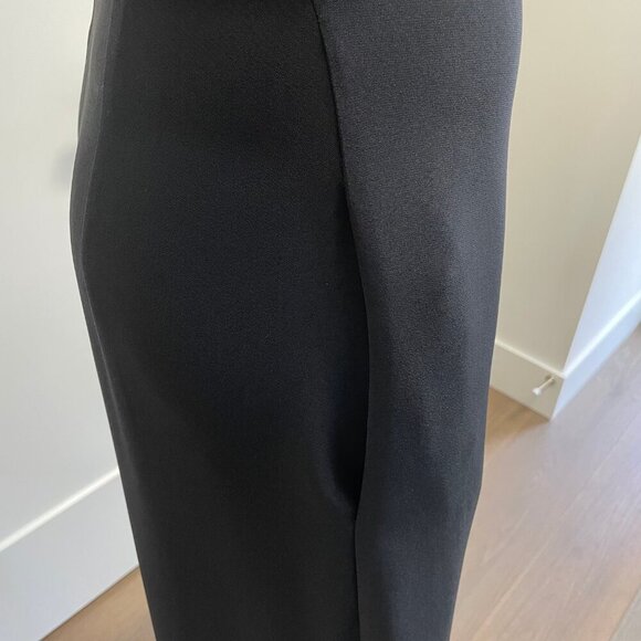 Stella McCartney Designer Slvless Midi Dress Silver Metal Hardware Black Sz 42 - Picture 5 of 14